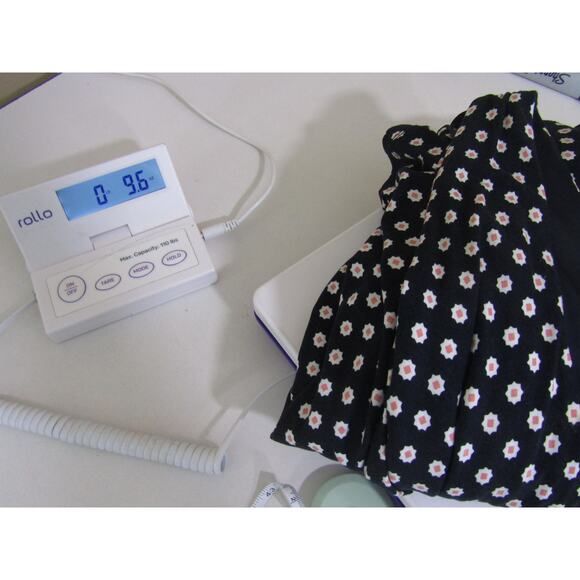 LOFT Blue Dress Rayon Floral Faux Wrap Boho Flowy Y2K 90s Romantic Whimsical - Picture 10 of 10